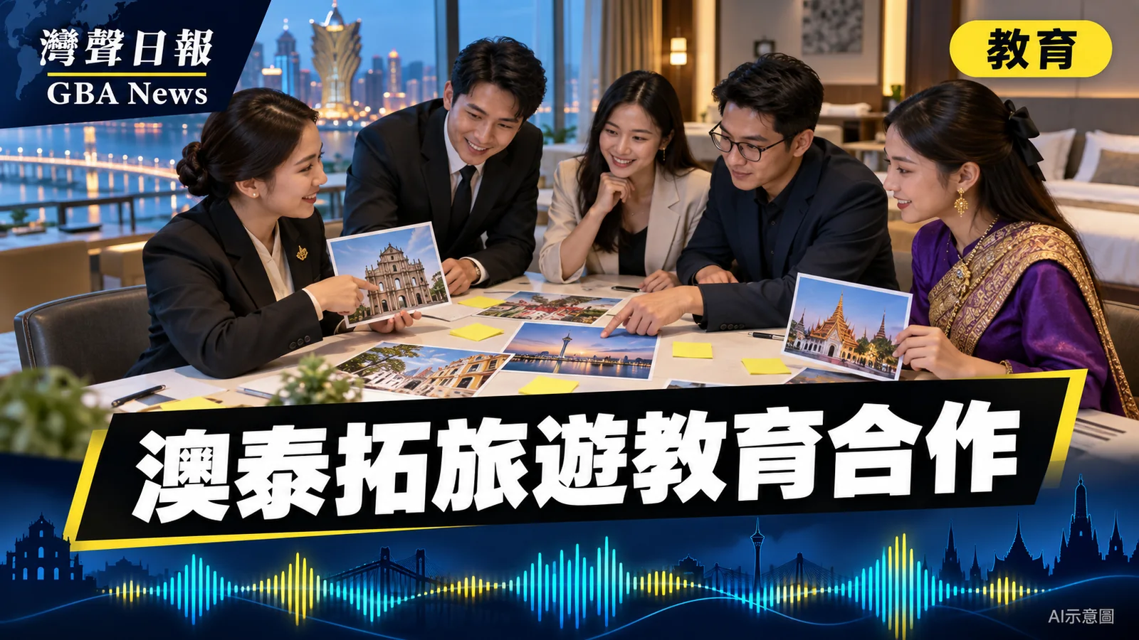 灣聲日報 GBA News｜澳門旅遊大學接待泰國高校　設計思維培訓拓旅遊教育合作｜教育新聞封面
