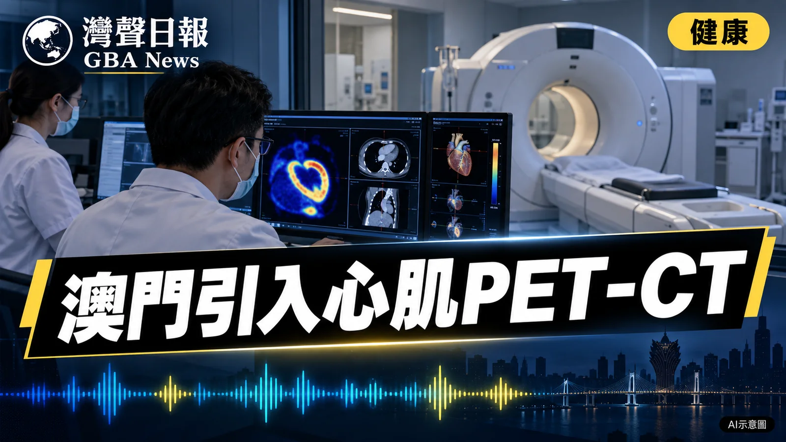 灣聲日報 GBA News｜澳門協和醫院引入心肌代謝PET-CT　評估冠心病心肌活性｜健康新聞封面