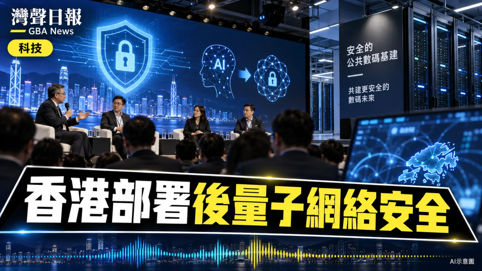 灣聲日報 GBA News｜香港網絡安全周聚焦AI與量子風險　政府推公共機構後量子遷移｜科技新聞封面
