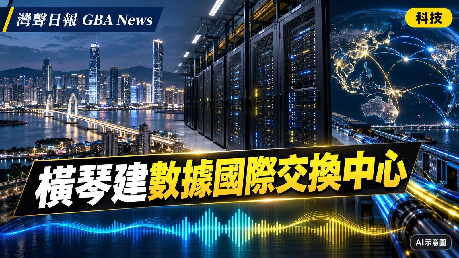 灣聲日報 GBA News｜橫琴啟動地球系統數據國際交換中心　跨境數據平台覆蓋36地合規知識｜科技新聞封面