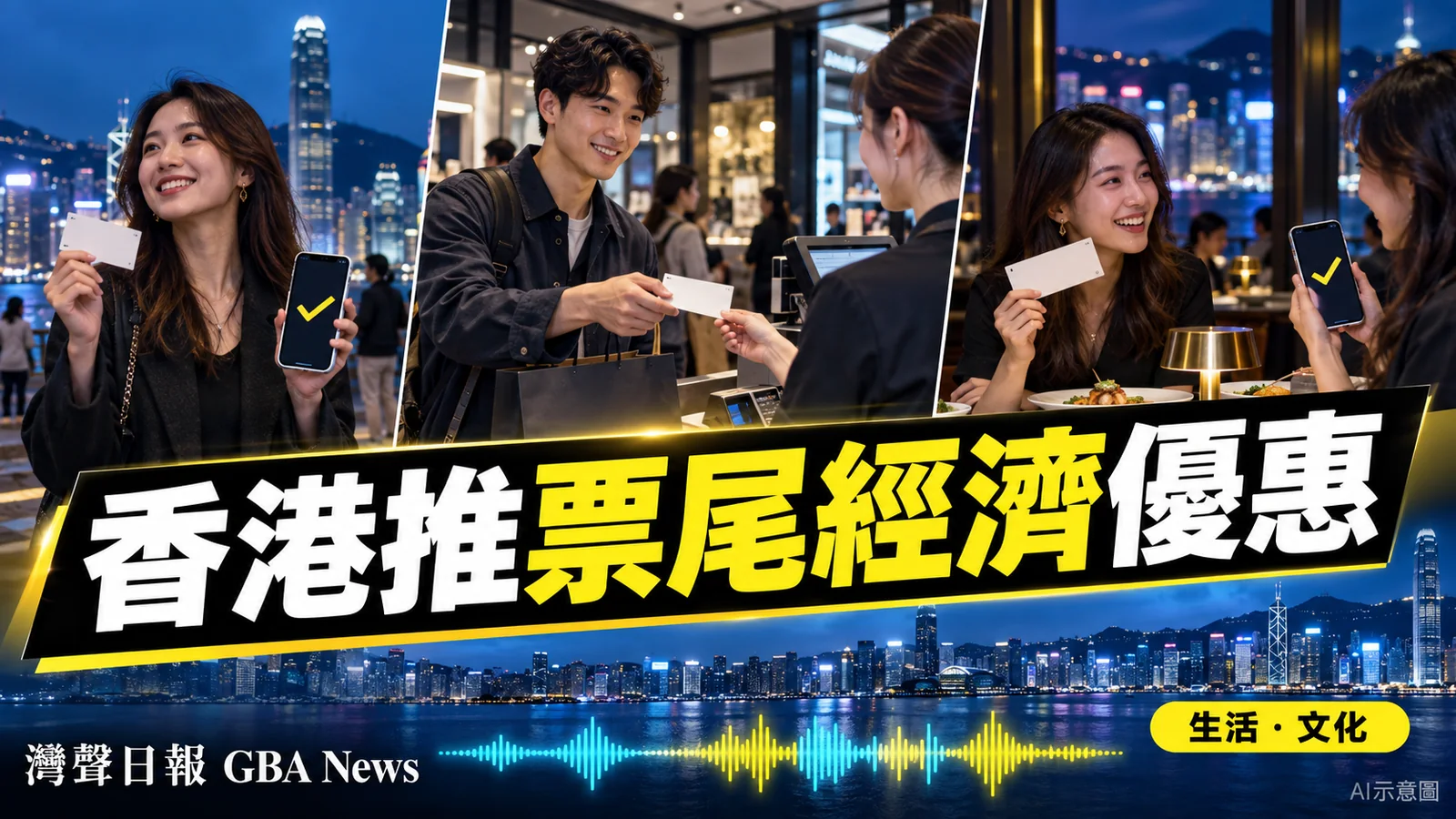 灣聲日報 GBA News｜香港擴大票尾經濟　旅發局平台與新手機應用連接盛事優惠｜生活・文化新聞封面