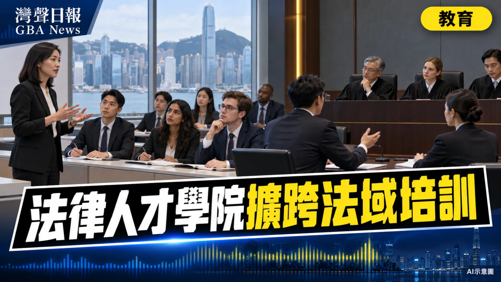 灣聲日報 GBA News｜香港法律人才學院已培訓逾5000人　擬擴普通法及跨法域研究｜教育新聞封面