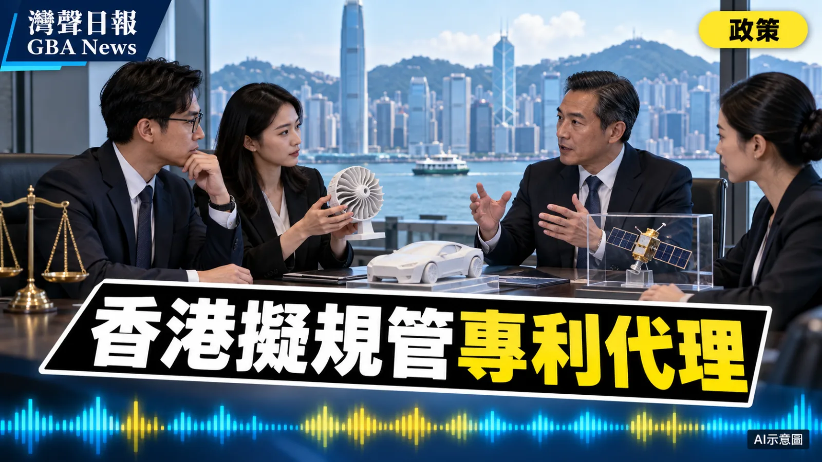 灣聲日報 GBA News｜香港擬設專利代理註冊制度　今年諮詢、2027年制訂立法方案｜政策新聞封面