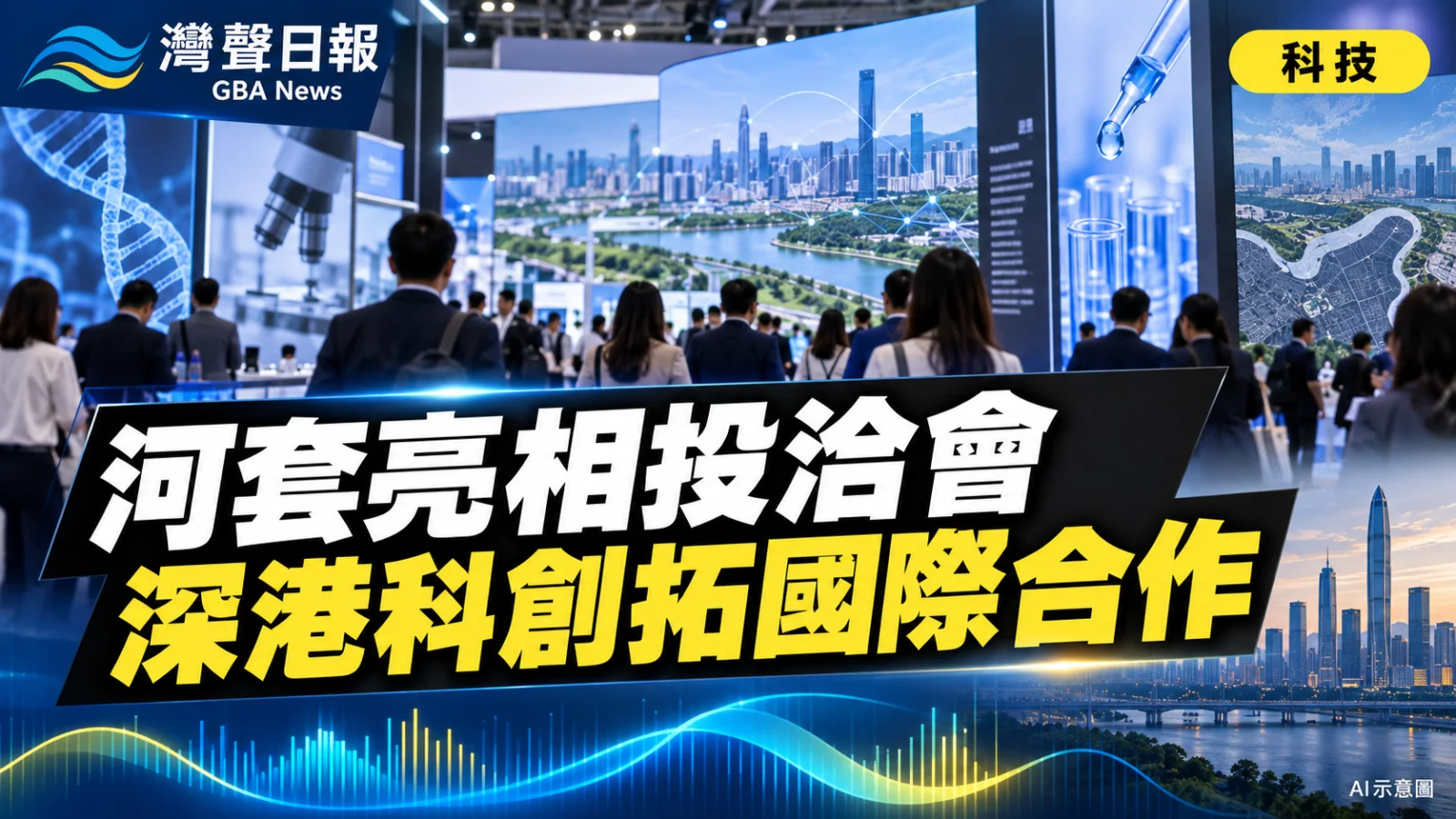 灣聲日報 GBA News｜河套亮相投洽會　深港科創拓國際合作｜科技新聞封面